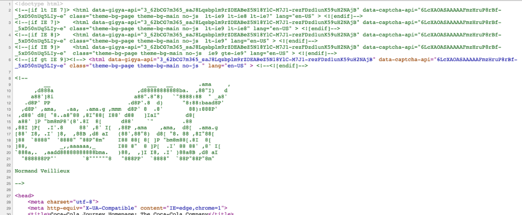 Coca-Cola Coded Logo